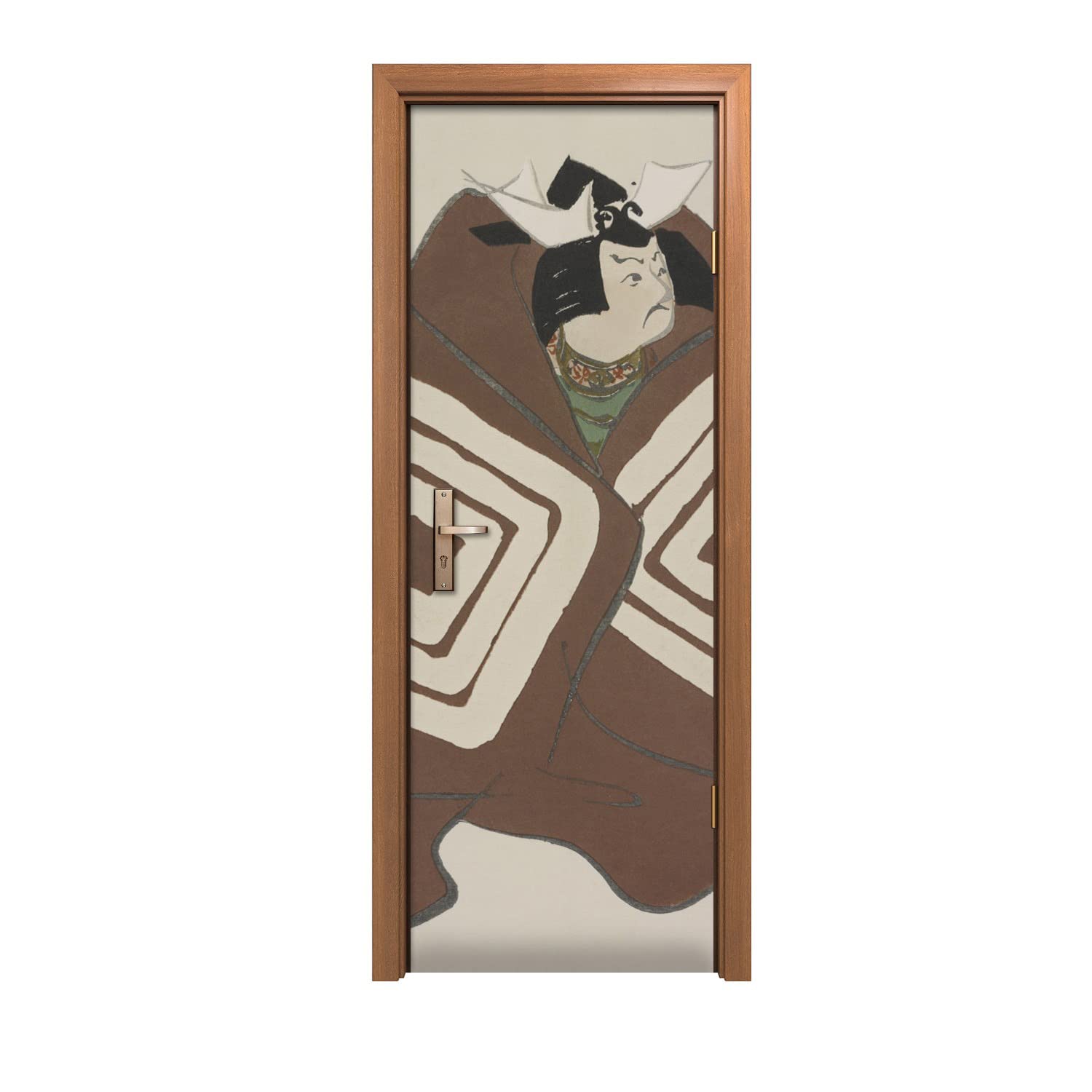 Autocollant de porte design Coloray Samouraï 70x200cm aux finitions premium