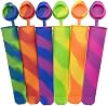 رام ® 6 × قوالب الآيس كريم سيليكون الجليد Lolly Pop Mould Kids Popsicle Ice Lolly Maker