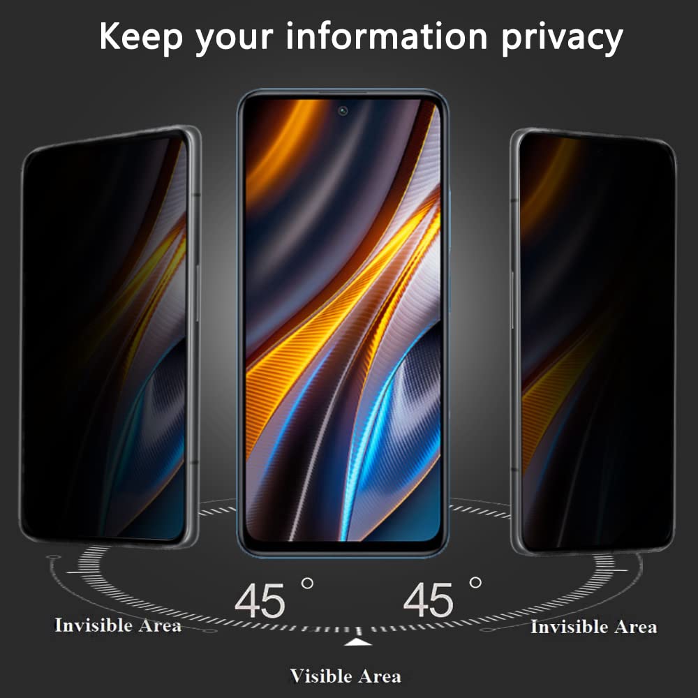 Pellicola In Idrogel Privacy Antispia Per Xiaomi Poco X4 GT 5G - Protezione Flessibile Per Schermo, Resistente Agli Urti, Copre I Bordi Curvi
