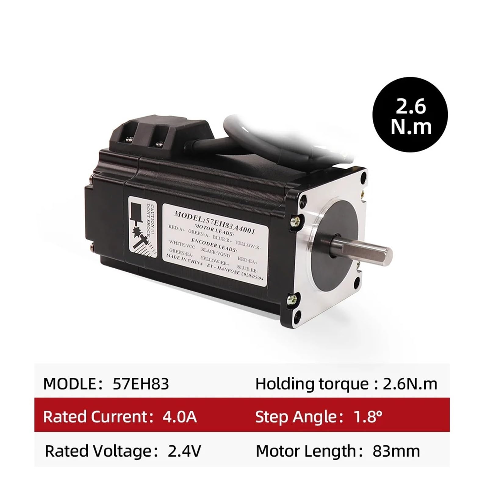 schrittmotorsatz Hybrid-Schritt-Servomotor 4,0 A 57EH56 57EH76A4001 NEMA23 Closed-Loop-Servotreiber CL57 57EH83 Motor-CNC-Controller-Kit(57EH76-CL57 Sets)