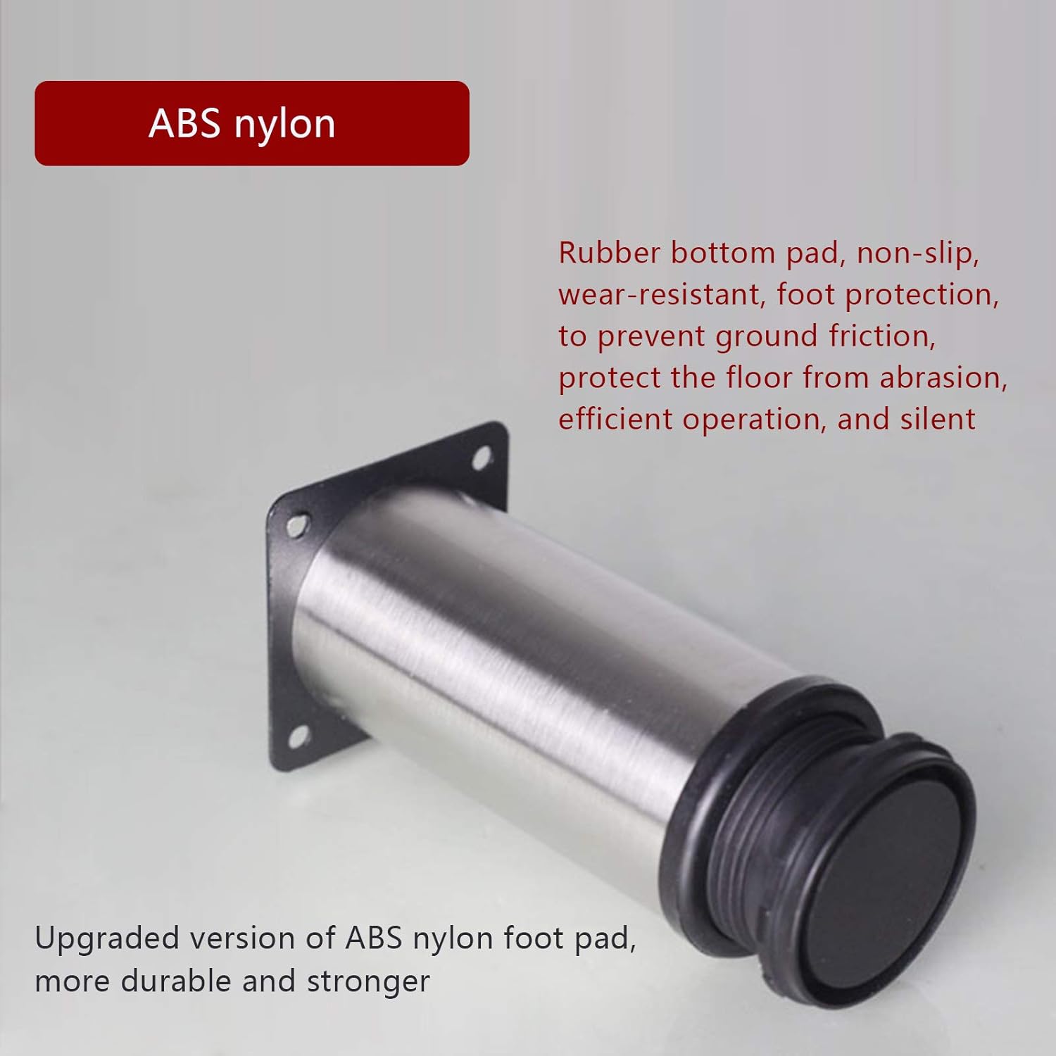 4-Pack Stainless Steel Furniture Legs Furniture Foot UpgradedAdjustable Stainless Steel Cabinet Legs Sofa Legs Coffee Table Legs Furniture Bed Legs Bathroom Cabinet Legs Support Legs TV Cabinet