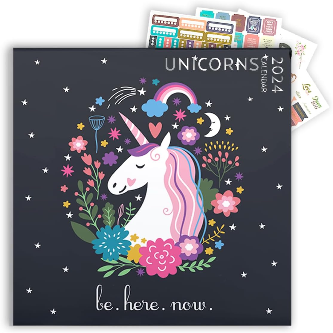 articoUnicorn Calendar 2021, 12 x 12 inch, Unicorn Wall Calendar, Gift for Unicorn Lovers, Cute Calendar for girls