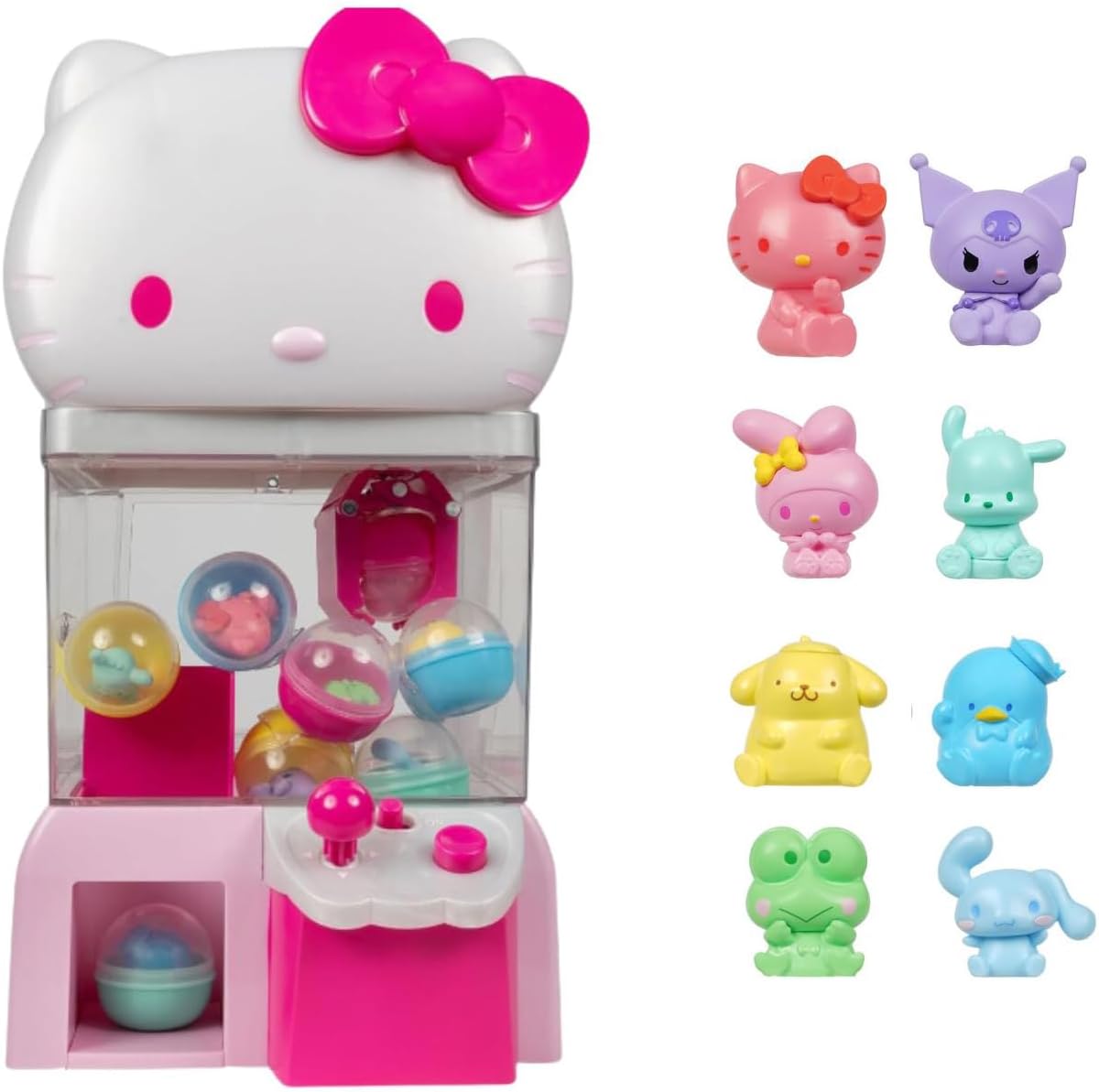 Jazwares Hello Kitty and Friends, 12” Claw Machine with 8 Collectible Mini Figures - Officially Licensed Sanrio Product from (Amazon Exclusive)