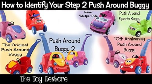 Miniatura 3 de Calcomanías de repuesto para Step2 10th Anniversary Push Around Buggy Girl Ride On Car