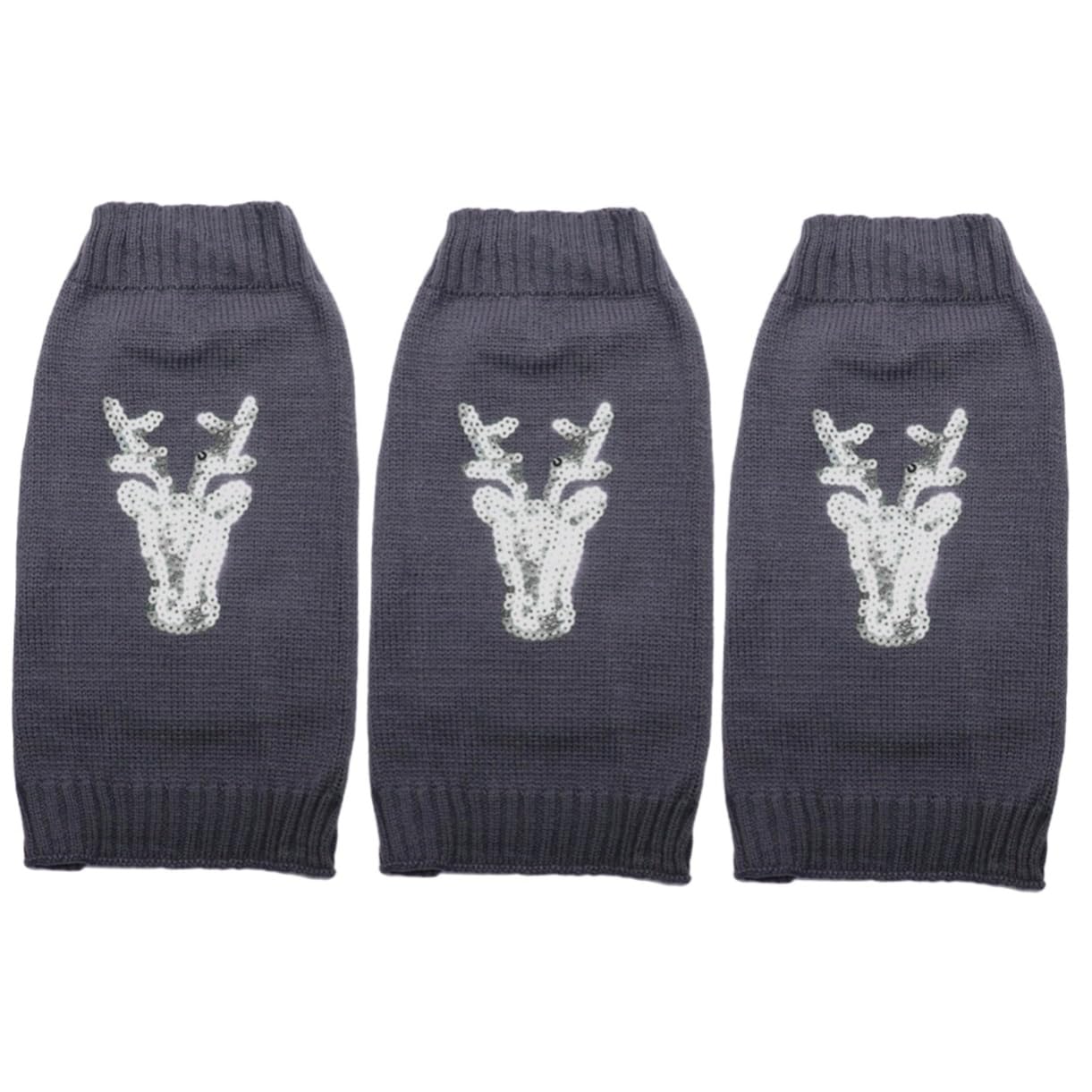 INOOMP Lot De 3 Vêtements pour Chien Motif Élan De Noël Pull Chaud pour La Prise De Photos Et La Longévité