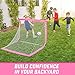 GoSports Team Tone 4 ft x 3 ft Portable Soccer Goal for Kids - Pop Up Net for Backyard - Pink
