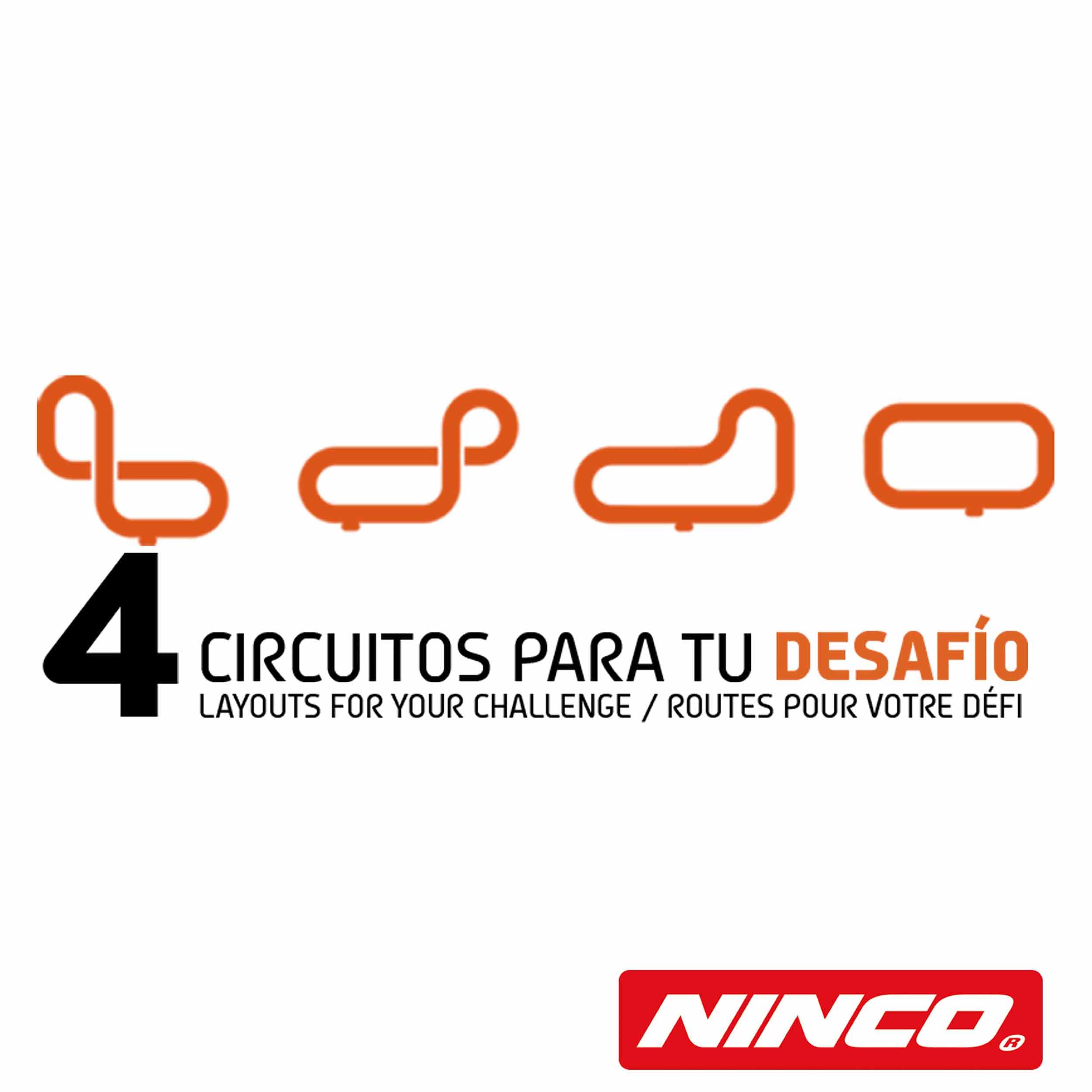 Ninco - WRC Ice Rally Cup | Slot-Rennstrecke mit Zwei Autos, kindgerechter Steuerung und Turbo-Knopf | 4 Verschiedene Layouts zum Einrichten der Strecke mit Schnee-Effekt (91000)