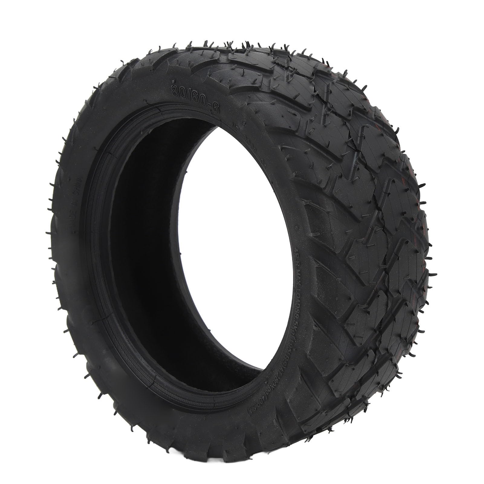 BuyWeek Ruota Monopattino Pneumatico Solido per Scooter, 80/60‑6 in Gomma per Sostituzione del Pneumatici