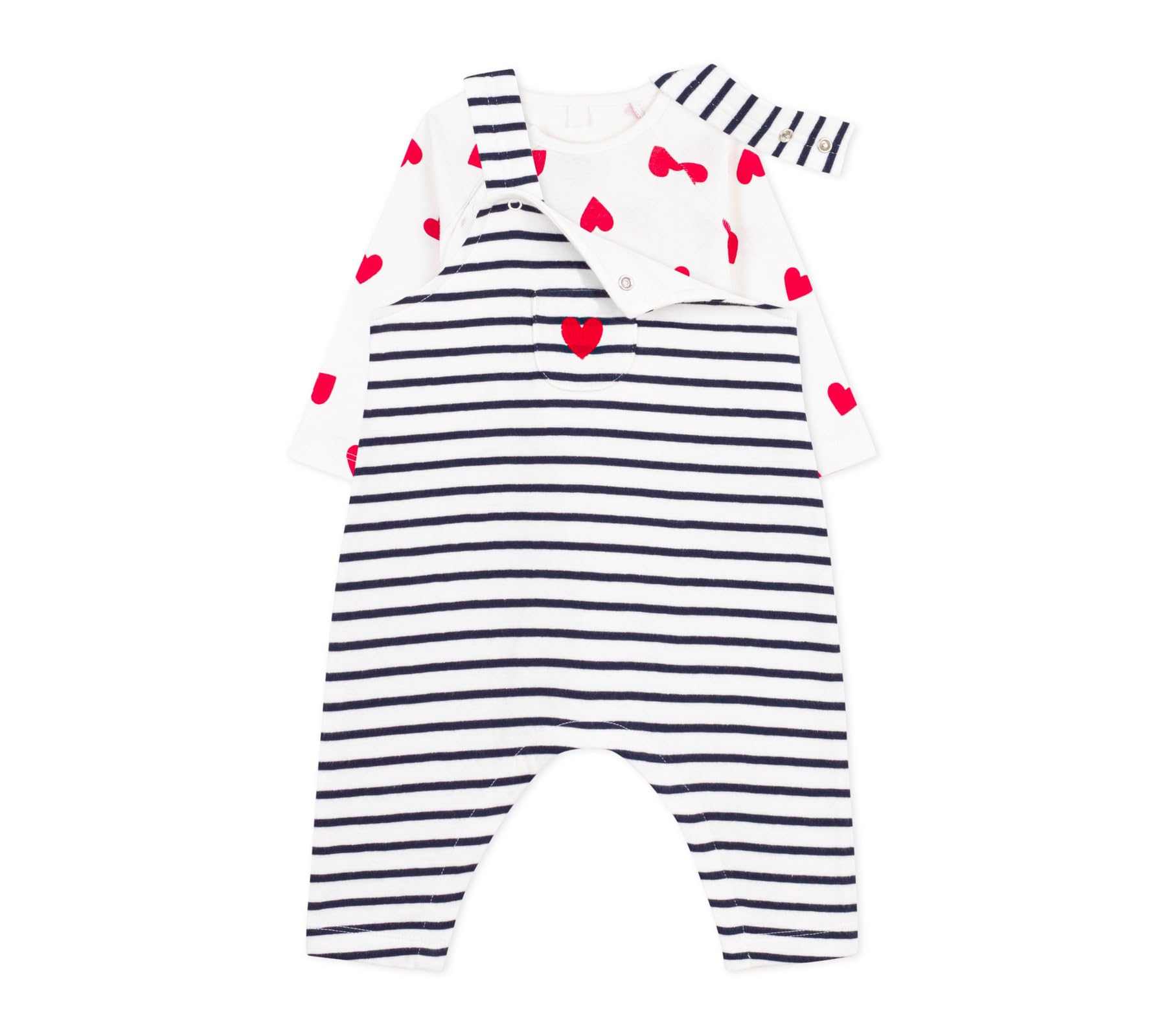 Petit Bateau Abbigliamento Giorno Misto Bambino, MARSHMALLOW/SMOKING, 0 mesi
