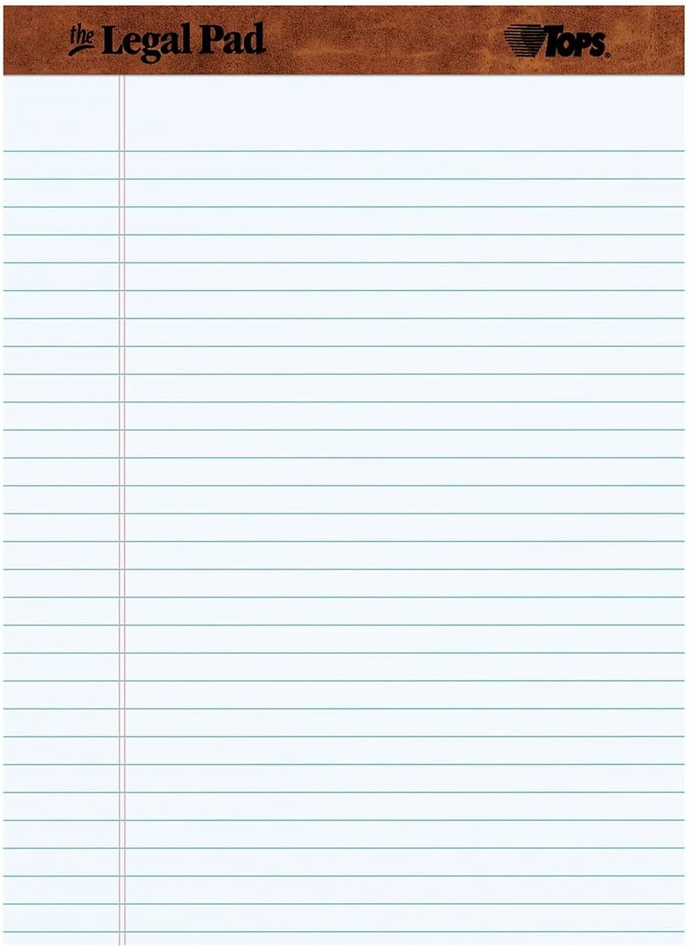 "The Legal Pad" Ruled Perforated Pads, 8 1/2 x 11 3/4, White, 50 Sheets, Dozen