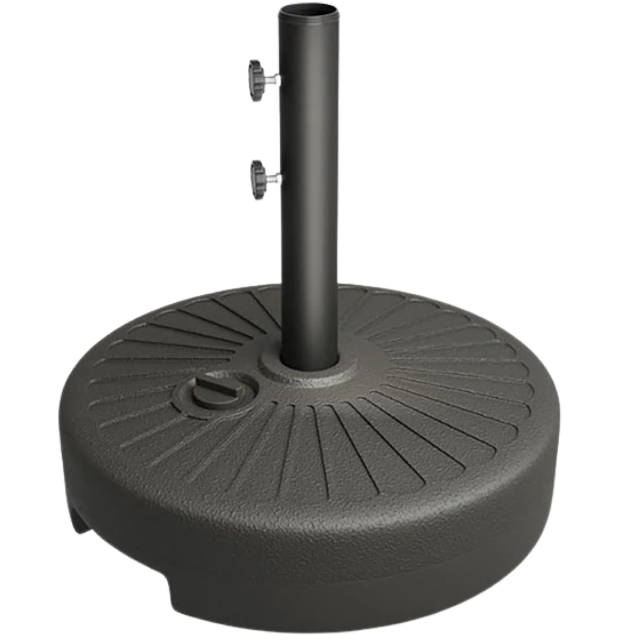Tobeos Fillable 81.5lb Max Capacity Umbrella Base,Outdoor Umbrella Stand with Steel Holder,Water or Sand Fillable for Outdoor,Lawn,Garden,Market