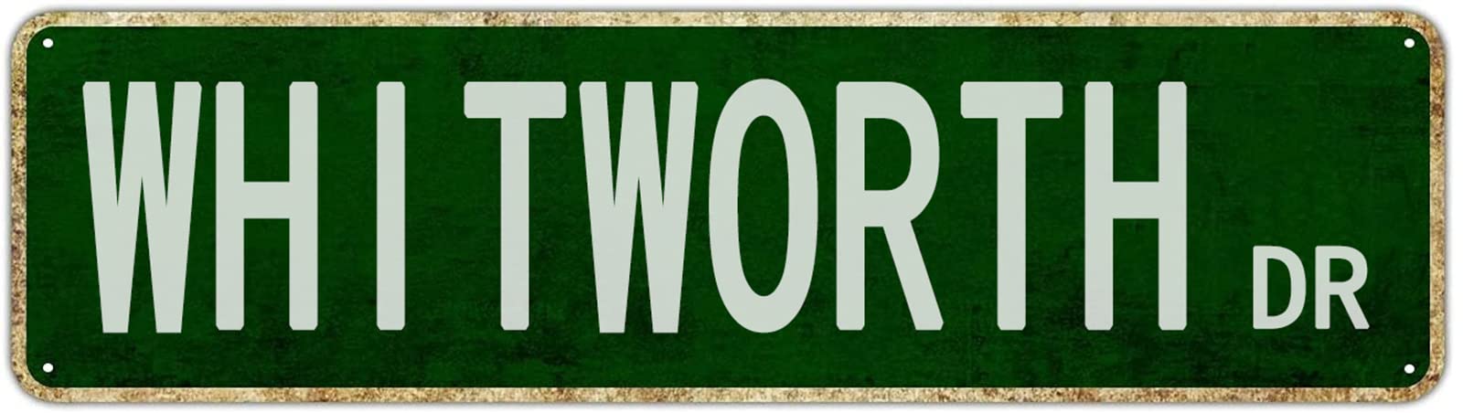 Whitworth Drive Retro Tin Signs Plaque Aluminum Metal Sign Quotes Home Bedroom Kitchen Restaurants Wall Gift Decor 4x16 Inch