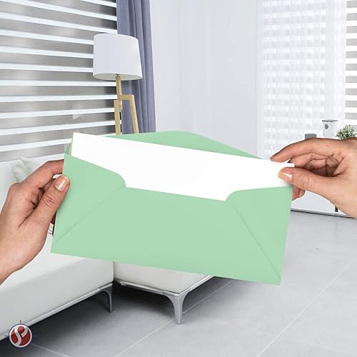 Miniatura 42 de Sobres de negocios color pastel #10 grises de alta calidad, ideales para vacaciones, oficina, facturas, cartas, correos 4 1/8 x 9 1/2 pulgadas