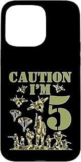 Camo Five Birthday Boy Military 5th Party Boys Age 5 Case for iPhone 15 Pro Max