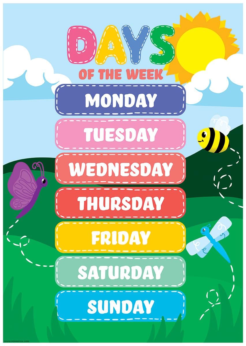 Grindstore Days Of The Week Mini Poster