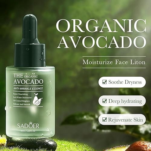 Miniatura 7 de Organic Avocado Anti-Wrinkle, The Organic Avocado Anti Wrinkle Essence, Serum Hydrating and Moisturizing, Facial Hydrating and Moisturizing Essence,