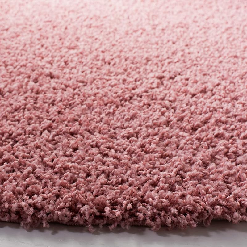 Image of 3x3 feet Soft Area Rug for Living Room and Bedroom, Modern Indoor Floor Carpet with Non-Slip Backing, Comfortable Decorative Home Decor Rug, Easy Clean & Durable- (Pink BL, Round)
