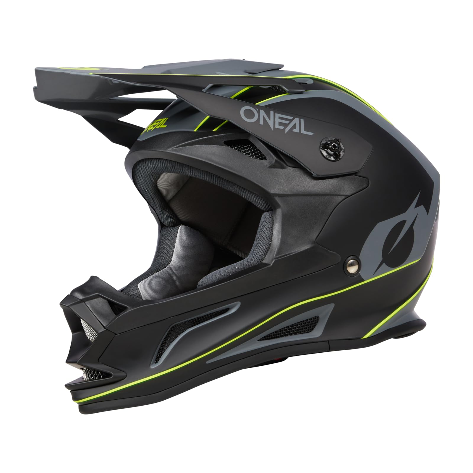 O'NEAL Drop DH Helmet I Mountainbike Helm | MTB Downhill | Leichter Fahrradhelm Damen & Herren mit guter Belüftung| Schwarz Gelb | Größe S