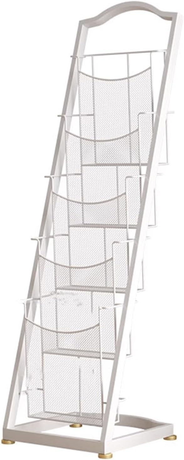 Newspaper Racks Magazine Stand 4/5 Tier Magazine Rack Iron Promotional Material Rack Leafl