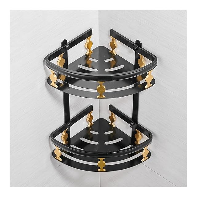 JOTDPFRYK Shower Shelf Corner Corner Shower Caddy Shower Shelf Racks Bathroom 2 Tiers Corner Shelf Storage Shelf Shower