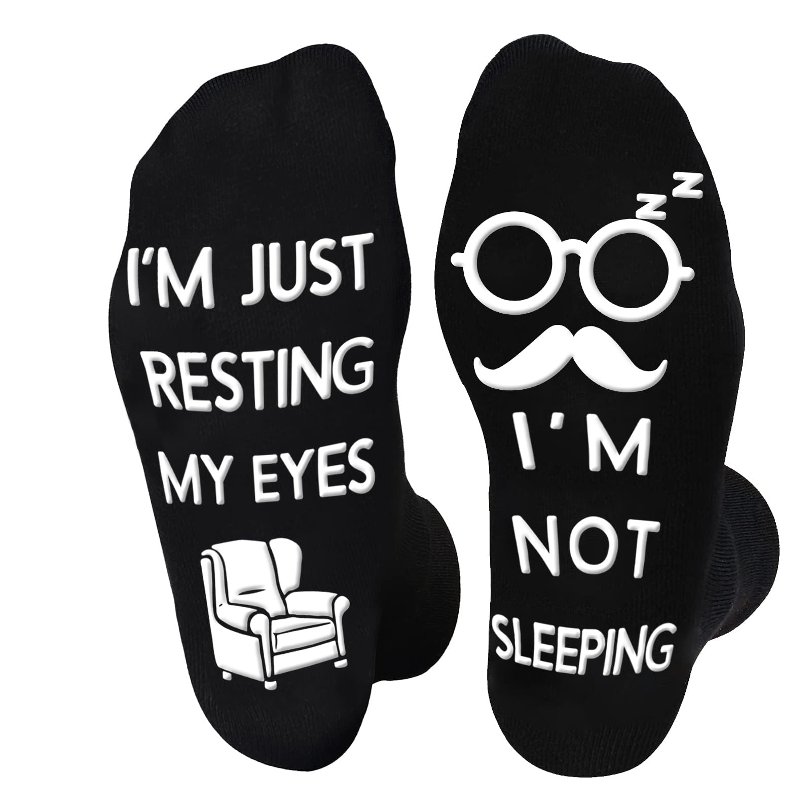 Zicozy Funny Novelty Socks Gifts for Men and Women Santa Gift Socks for Boyfriend Husband Father Dad