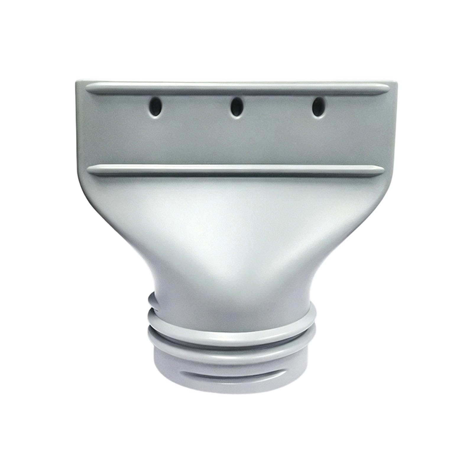 Kitchen Duct Adapter, Low Profile Hose Connector, Portable AC Outlet, Dryer Transfer Fitting, Rigid Build, Single Piece, Home Venting Flat Hose Coupler Outlet Connector Narrow Opening Duct