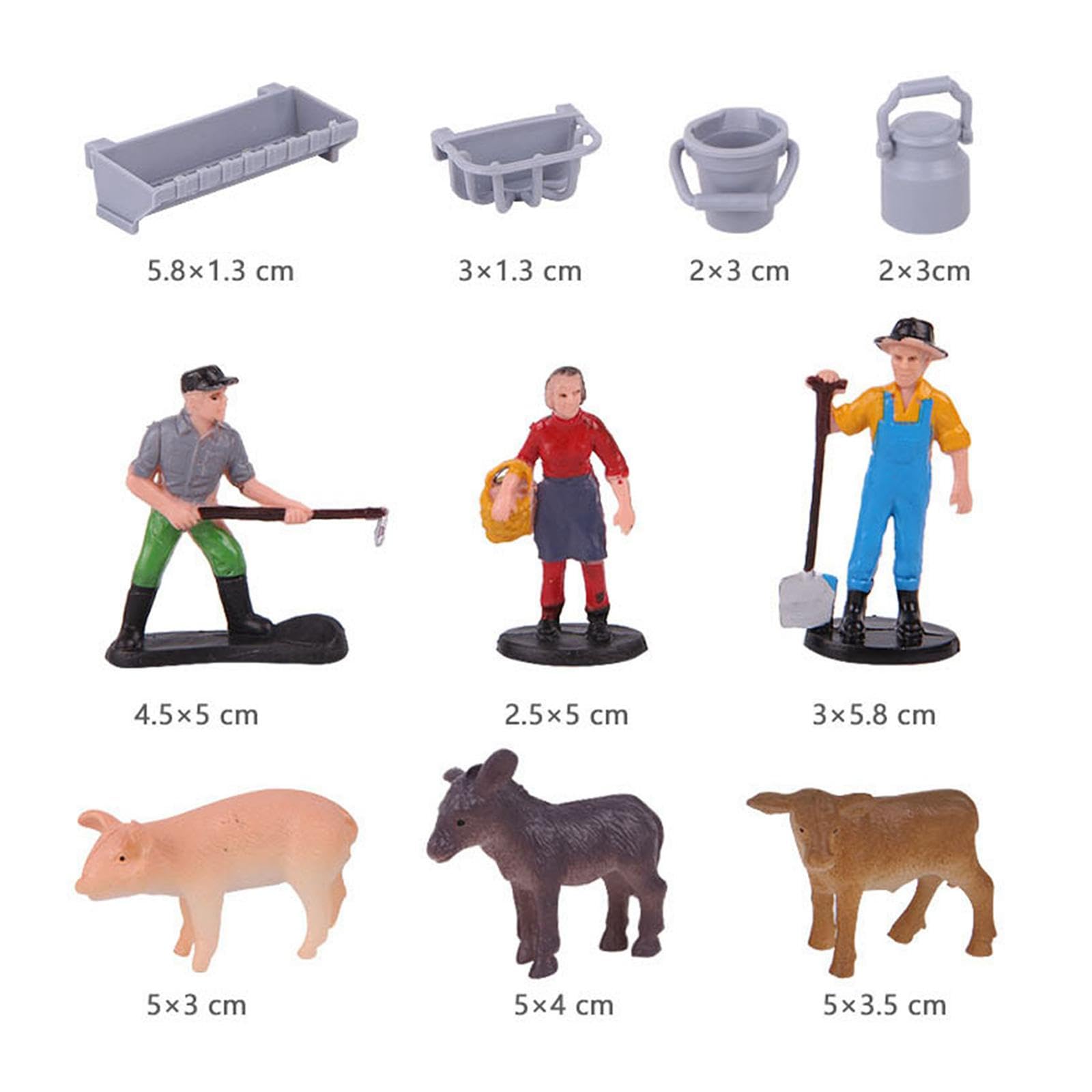 Qectial Mini Granero, Juguetes de Granja, Juego de Simulación, Granjas, Animales, Modelo de Granero, Granja