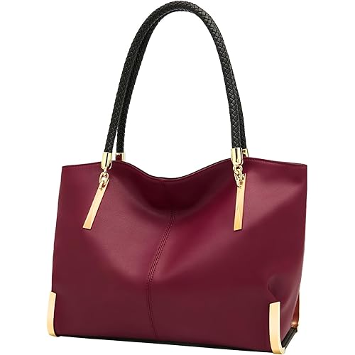 FOXLOVER Large Capacity Tote Handbags for Women, Women's Top-handle Bags Fashion Shoulder Bags Purses Minimalist design