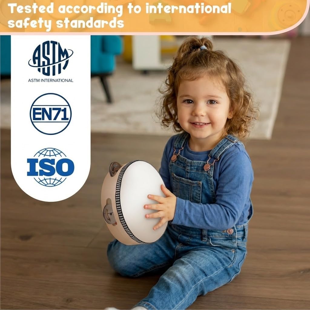 Stoie's Wooden Toddler Musical Instruments with Drum image 4