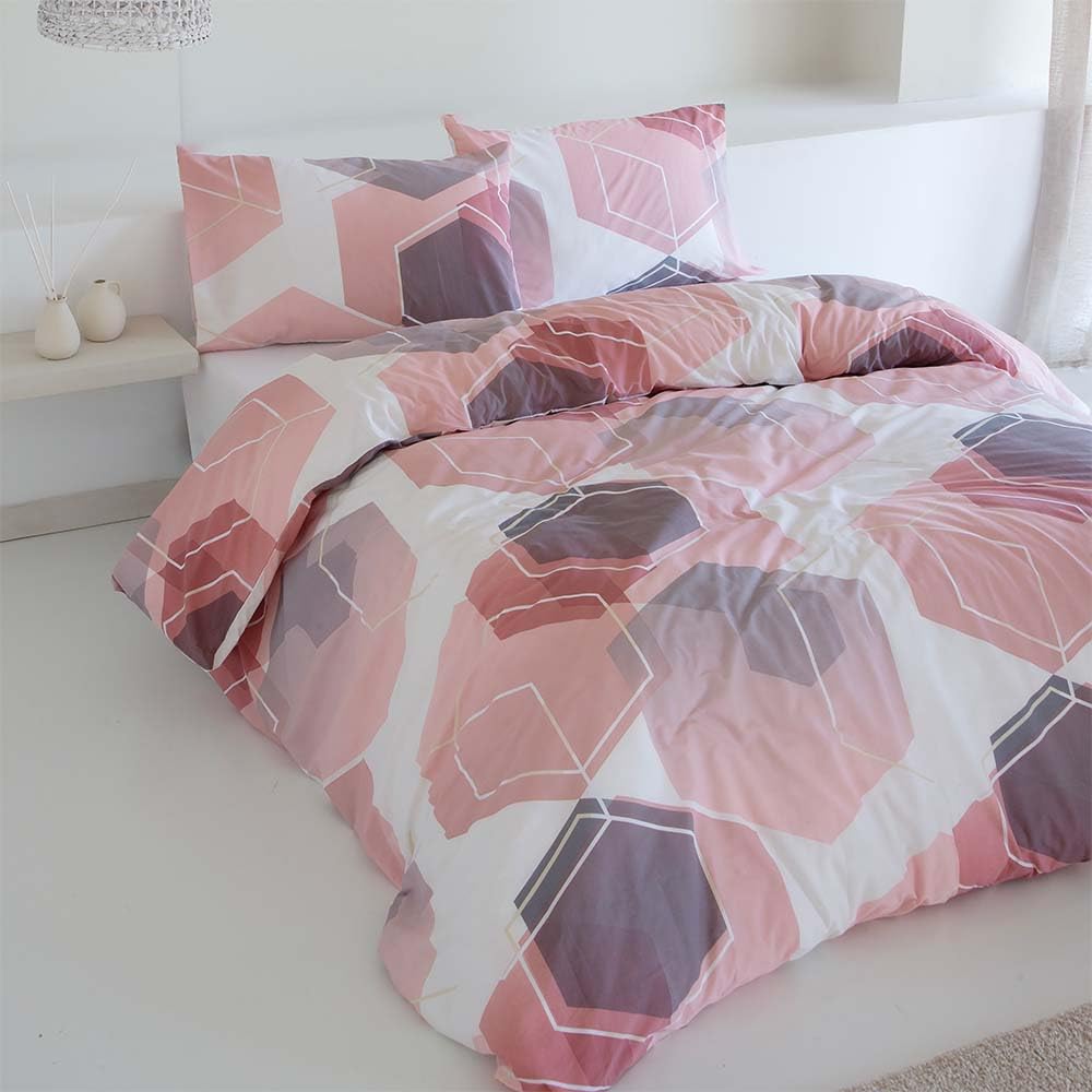 COTTON ARTean Funda Nórdica Cama de 105 poliéster algodón Ana Nude | F. Nordica 105x190 / 200 ANA NUDE F.edredón 180x220 cama de 105x190 / 200 + 1 f. de almohada COLOR NUDE cierre botones