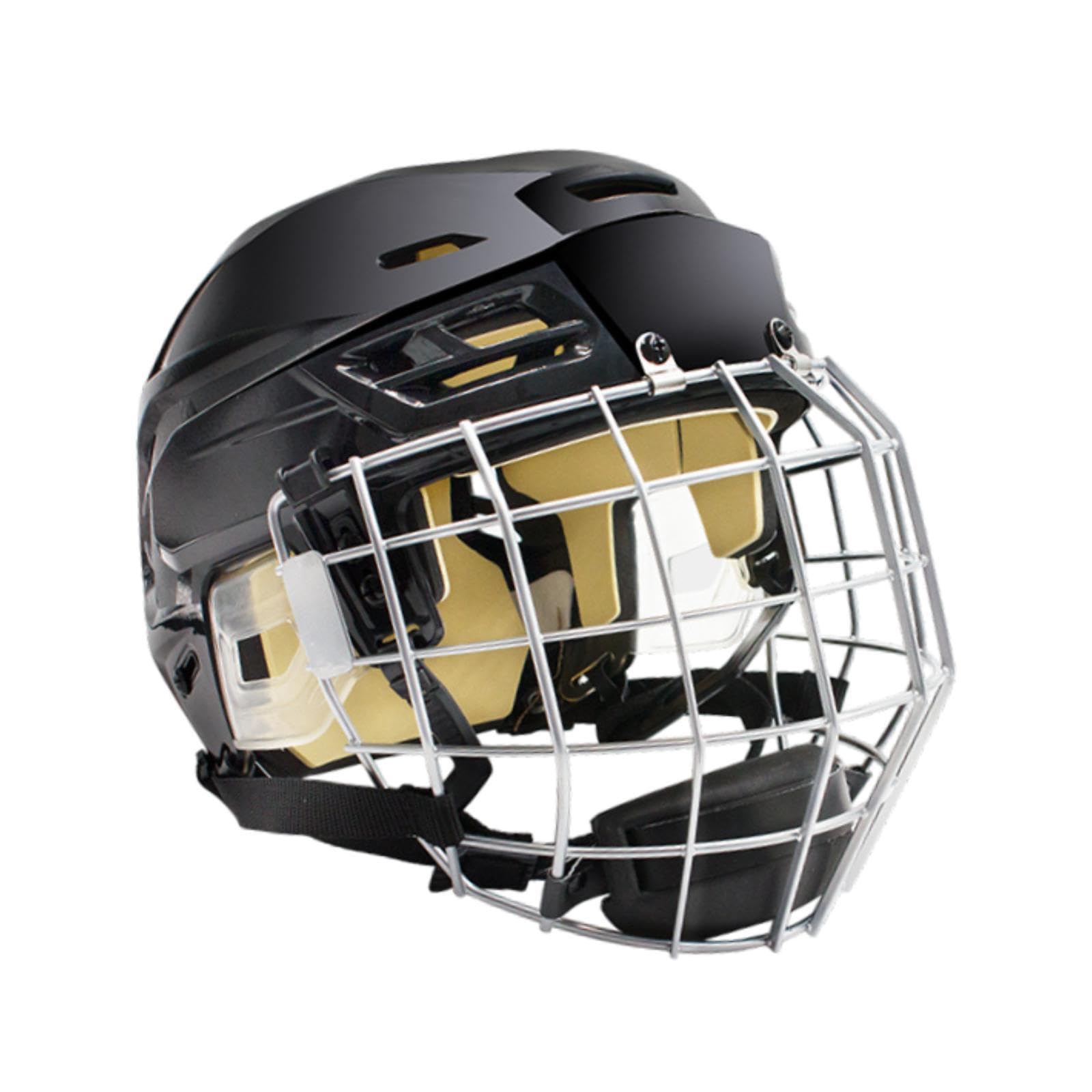 Hockey Helmet Match Professional with Cage Practice Adjustable Sports Helmet XL | Helmets | Protective Gear | Clothing & Protective Gear | Ice & Roller Hockey | Team Sports-image-31