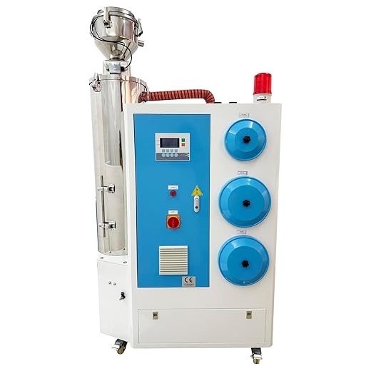 TECHTONGDA 3-in-1 Plastic Granule Dehumidifier Plastic Granule Dehumidification & Drying Machine with Dehumidifying, Drying, Feeding for PA, PC, LCP, PET, PBT Capacity 55LBS Three Phase 220V