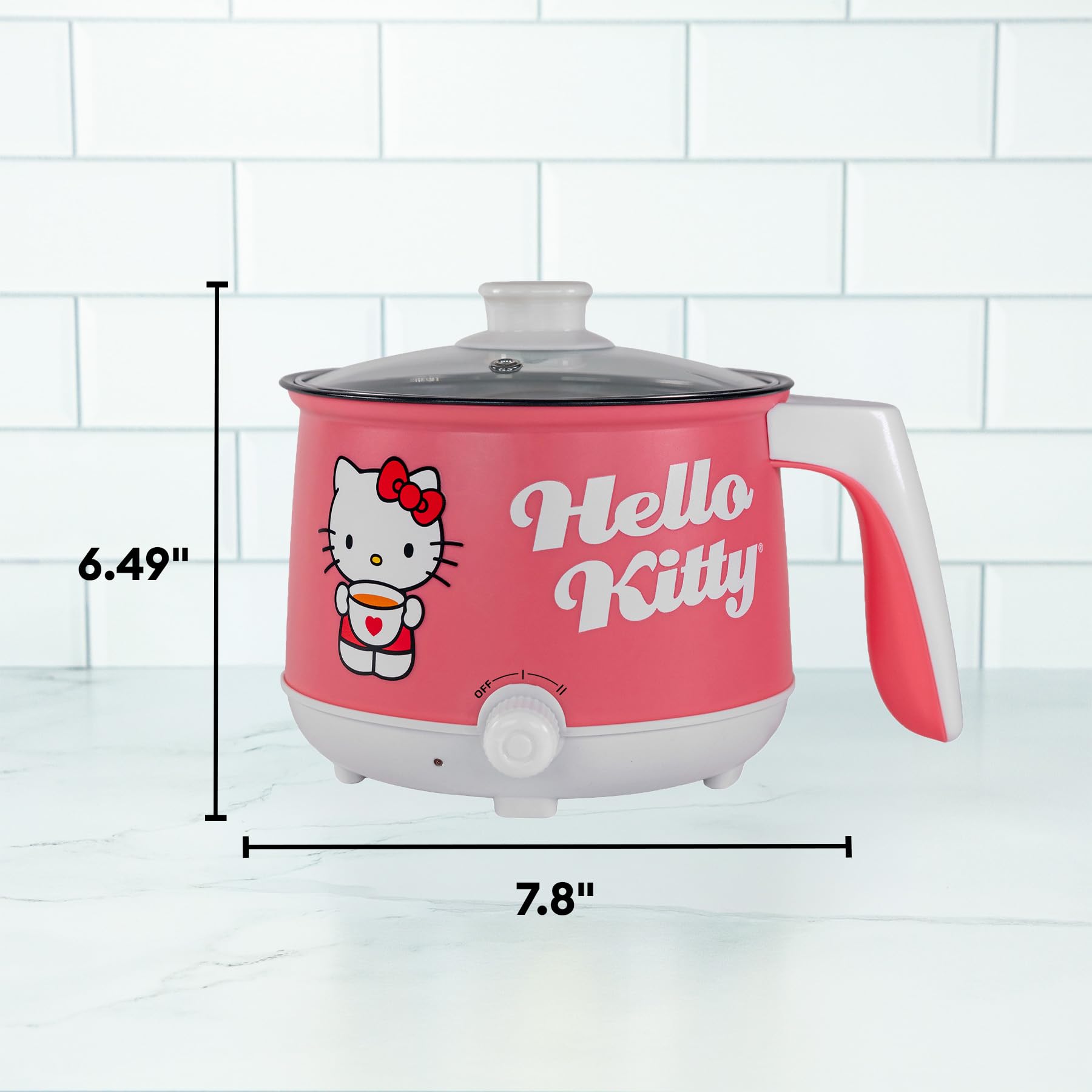 Uncanny Brands Hello Kitty Hot Pot with Ramen Bowls - Cook with