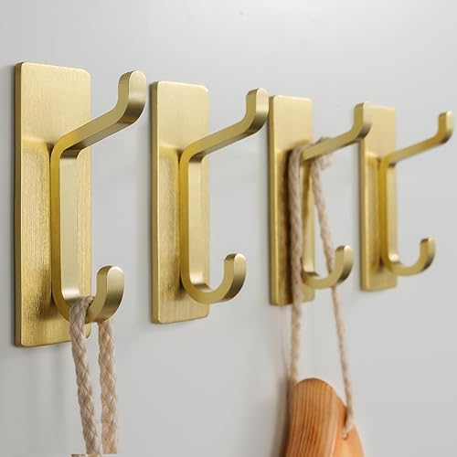 Miniatura 6 de Ganchos de pared autoadhesivos para colgar extra fuertes 13 libras, gancho para abrigo, toalla en baños, ducha, cocina, pared, gancho de puerta,