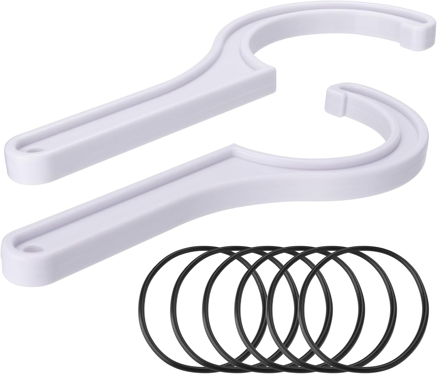 2 Pack Water Filter Housing Wrench Set with 6 O-Rings, Compatible with APEC Water Systems, for 13-Inch Filter Housing Maintenance