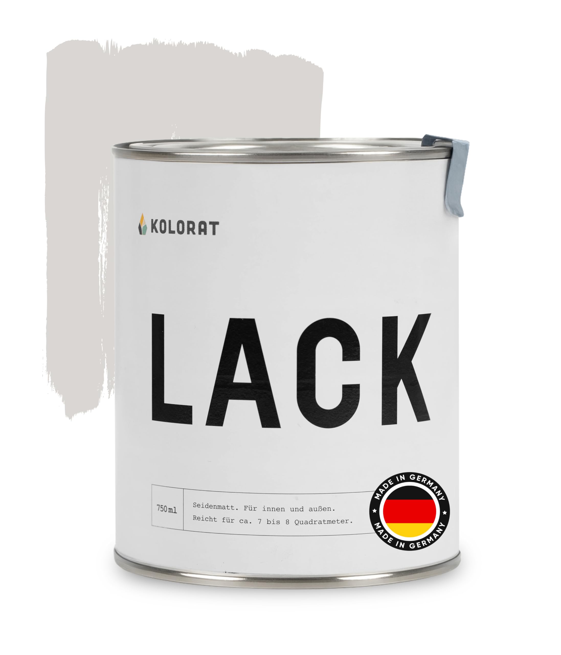 Kolorat® Möbelfarbe helles,warmes Greige 750ml- Hochdeckender Lack für Innen & Außen-wasserbasiert & geruchsarm-Perfekt für Holz,Metall & Kunststoff - Kinderfreundlich nach DIN EN 71-3-Made in Germany