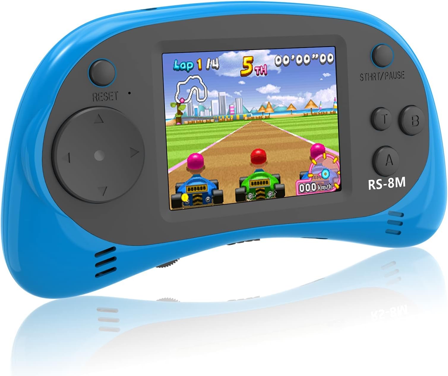 E-MODS GAMING Kids Handheld Games 16 Bit Retro Video Games Console with 220 HD Electronic Games - 2.5'' LCD Portable Travel Games Entertainment Gifts for Boys Girls Ages 4-12 (Sky Blue)