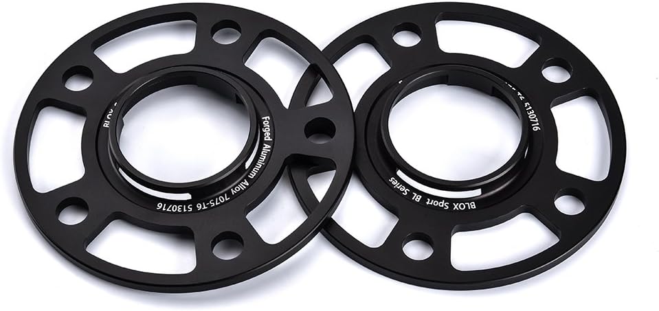 2Pcs 10MM Hub Centric Wheel Spacers Adapters 5x130 CB 71.6 Forged Aluminum 7075-T6 with Bolts 14x1.5 for Porsche