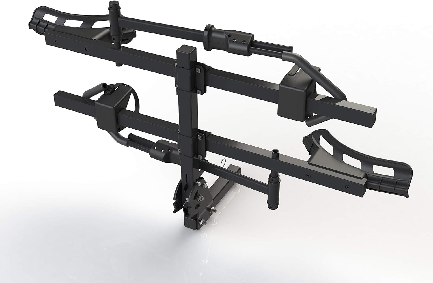 MaxxHaul 50948 2-Bike Hitch Rack – Platform Style Carrier for E-Bike, Mountain & Road Bikes – 2" Receiver, 66 lbs/Bike Capacity, Anti-Rattle, Hitch Lock Included