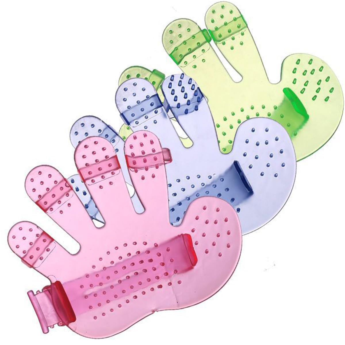 3 pieces of pet shower brush gloves massage palm five finger brush pet cleaning supplies pet shower massage