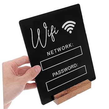 Amazon | Frcolor サインプレート 案内 Wi-Fi表示板 アクリル