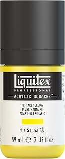 Professional Acrylic Gouache, 2-oz (59ml) Bottle, Primary Yellow