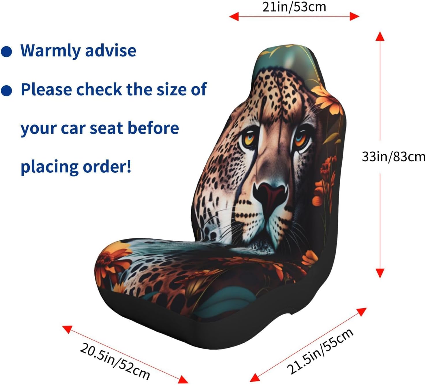 Tropical Jungle Leopard Car Seat Covers Universal Auto Seat Cushion Protector Automotive Interior Decoration for Cars SUV Truck Sedan