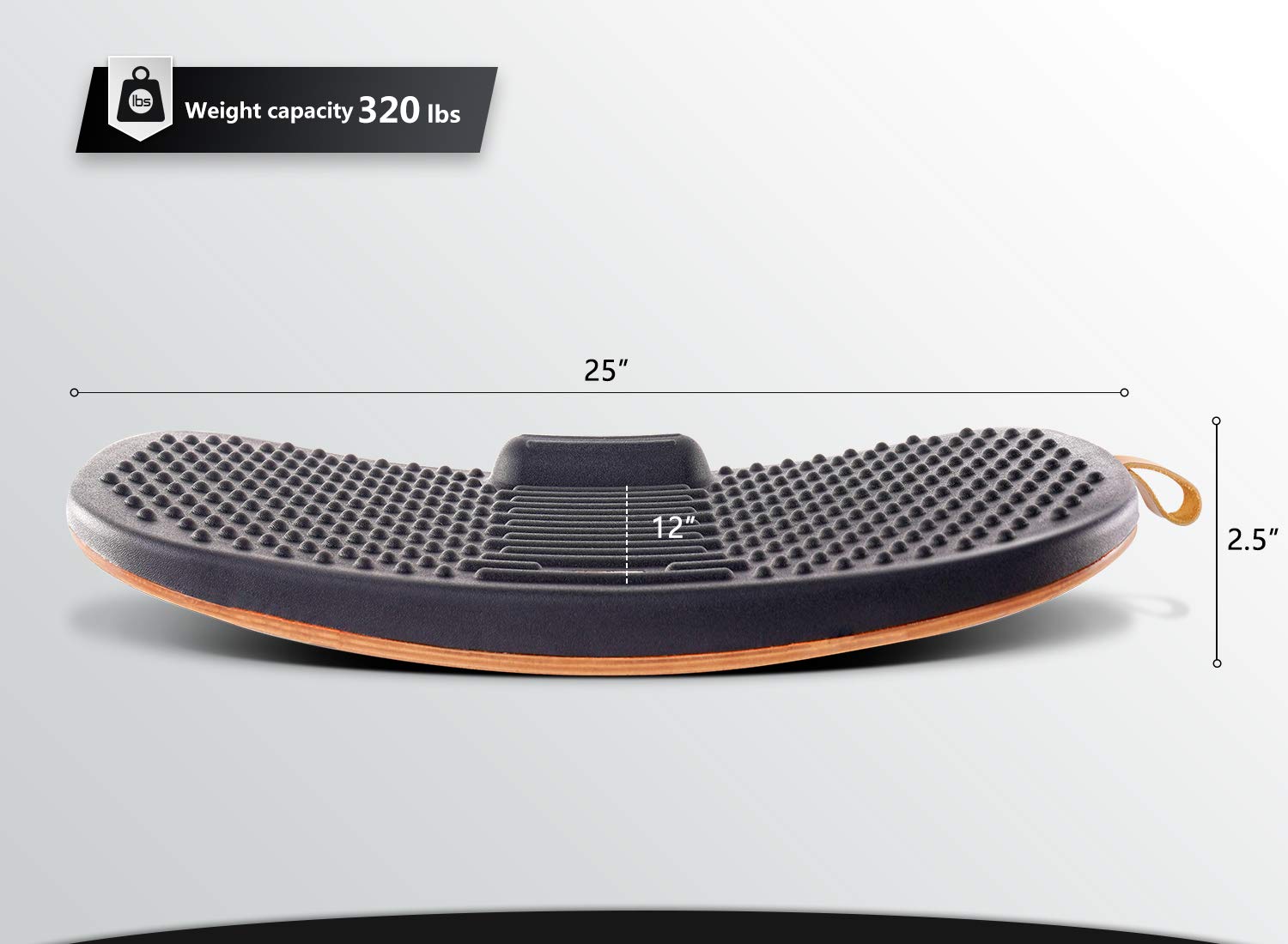 Fezibo Staande bureau; anti-vermoeidheid; houten balance board