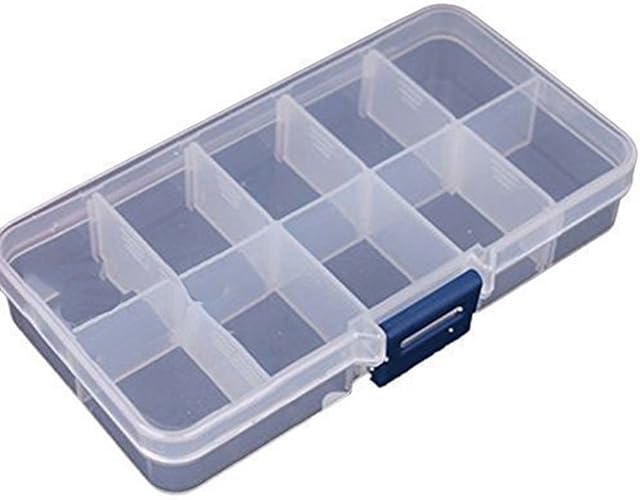 BeautyLife 10 Slots Jewelry Adjustable Tool Box Case Craft Organizer Storage by leading-star