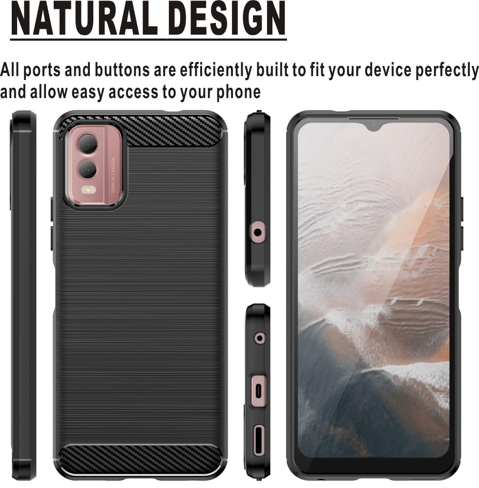 Folmecket Custodia Per Nokia C32, Custodia Protettiva In Gomma