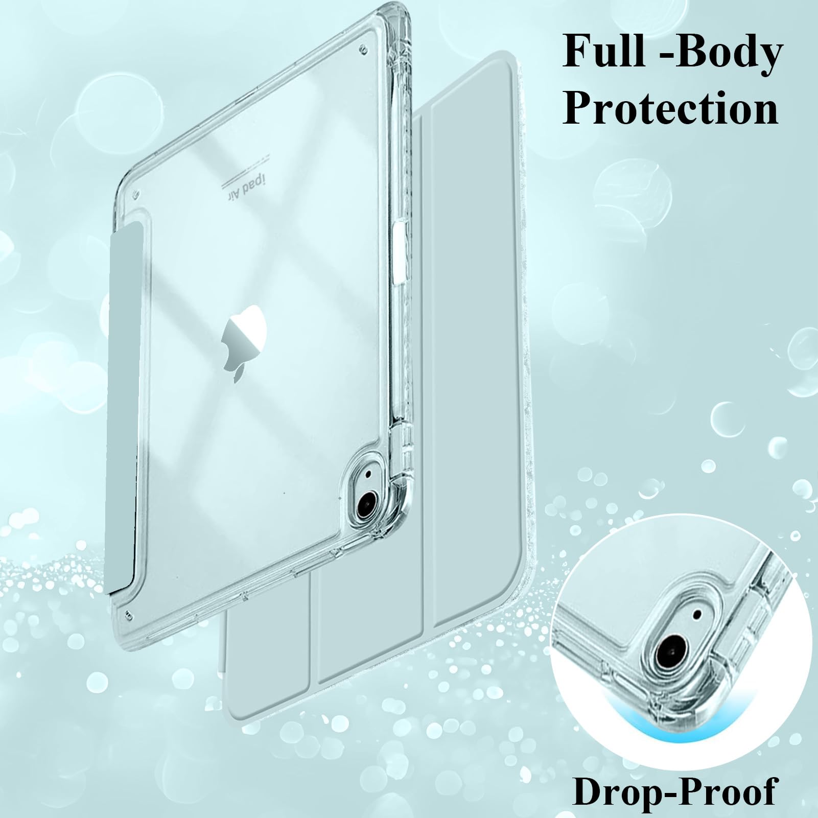 Custodia Protettiva per iPad Air 11 Pollici M4/M3/M2 e iPad Air 5ª/4ª Gen | Verde Scuro