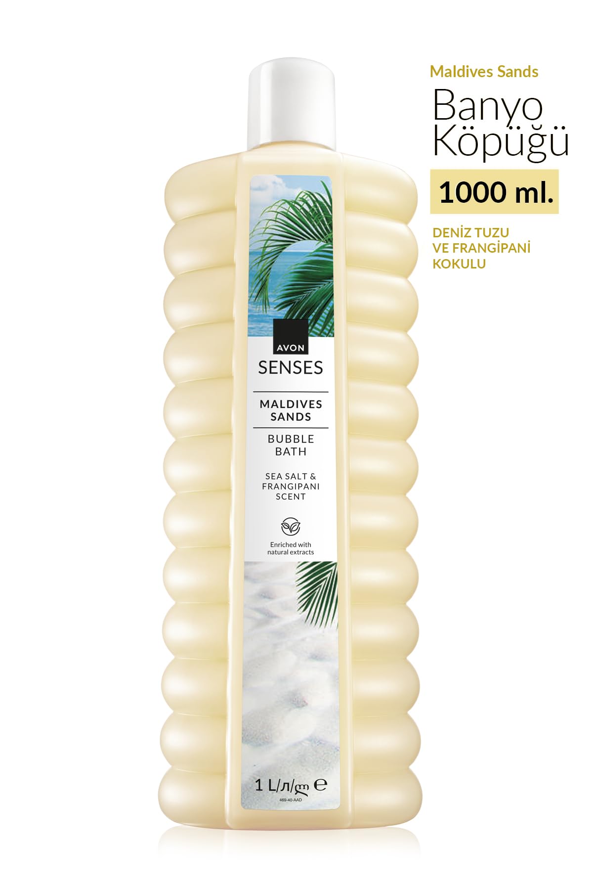 Avon Senses Maldives Sands Deniz Tuzu ve Frangipani Kokulu Banyo Köpüğü 1lt