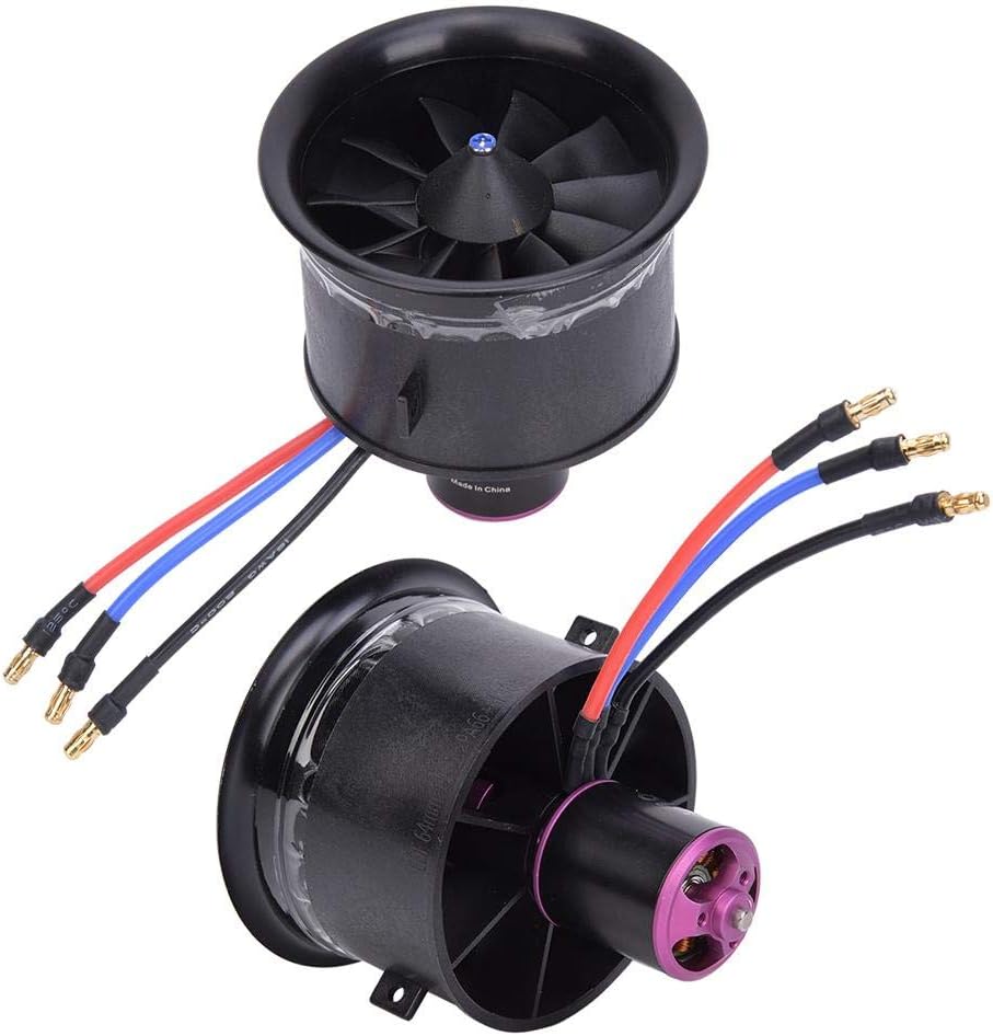 Life EDF 64mm 11-Blade Fan Propeller Tube with Brushless Motor for RC Remote Control Model Aircraft/Drone Accessories