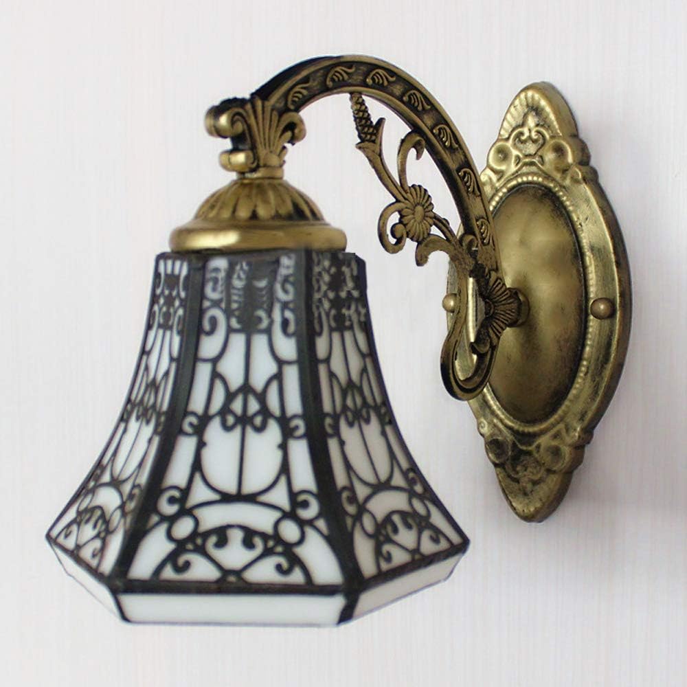 ❤ Crazy Deals BAYCHEER Tiffany Style Glass Shade Vintage Wall Sconce Lamp Fixture One Light for Kitchen Island Dining Room or Living Room Up To 40% OFF BAYCHEER Tiffany Style Glass Shade Vintage Wall Sconce Lamp Fixture One Light for Kitchen Island Dining Room or Living Room